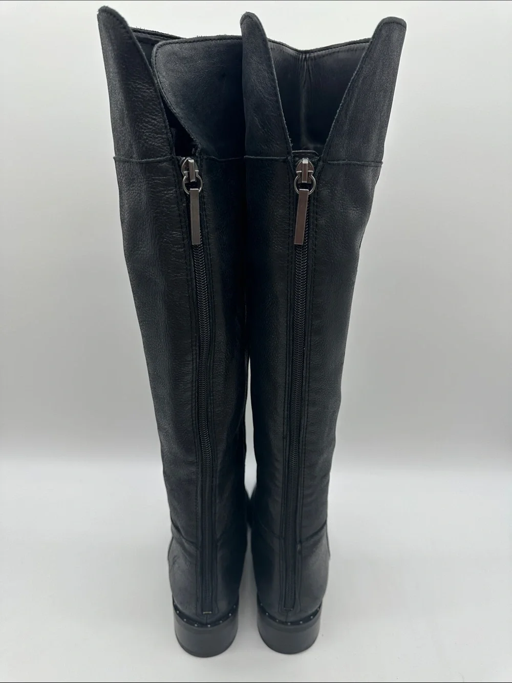 Franco Sarto Daya Black Over-the-Knee Leather Boots